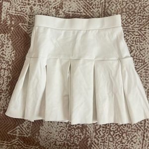 Rescue Me Pleat Mini Skirt White